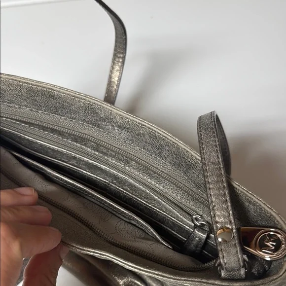 Michael Kors Methalic Clutch Bag - Picture 8 of 11